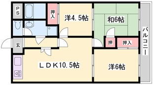 播磨高岡駅 徒歩29分 2階の物件間取画像